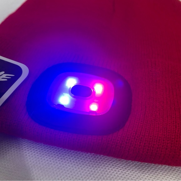 NWT Night Scope Beanie Cap Mens OSFA Toboggan LED Light Mount Holder Rave Hat - Picture 3 of 10